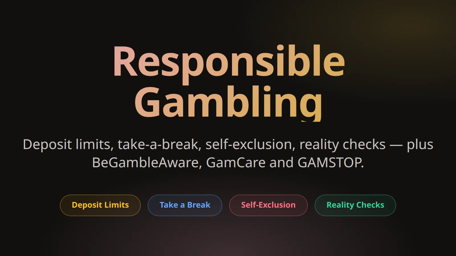 Responsible gambling at Cocoa Casino